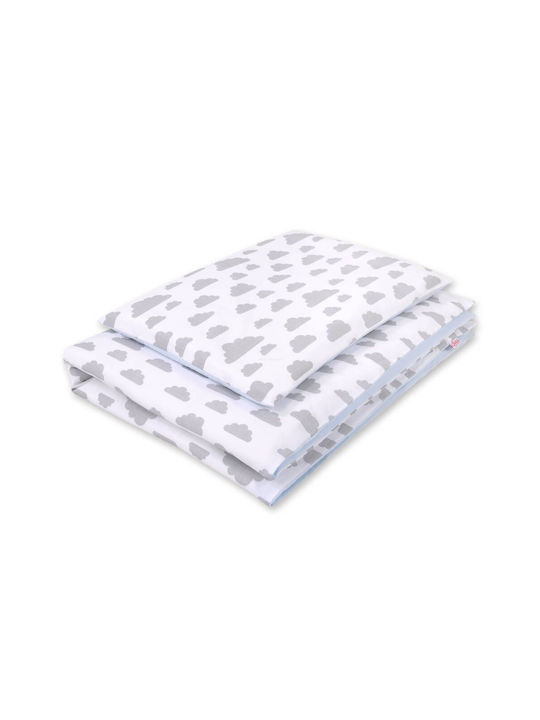 Bobono Kids Duvet Cover Single Gray, Blue 100x135cm