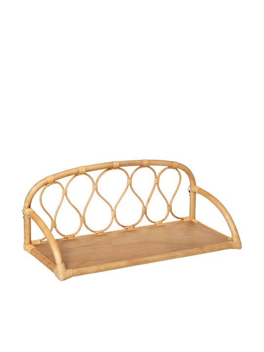 Детски Рафт Jolie Liberty Rattan Стенен Бежов 57x23x24см