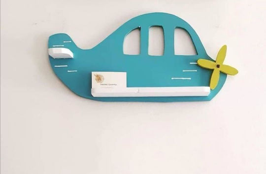 Wooden Helicopter Shelf