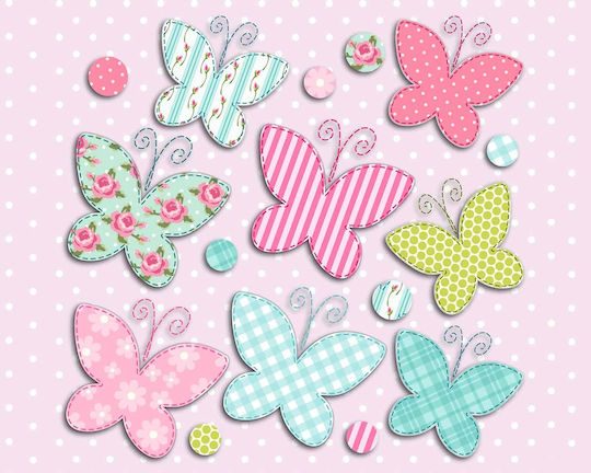 Ango Kids Foam 3D Wall Sticker Butterfly M 31.5x36cm 16pcs