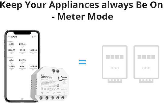 Sonoff Smart Switch 2 Channels Wi-Fi 15A
