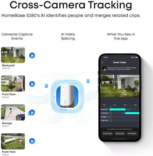Eufy Überwachungssystem 2 Kameras Kameras 8MP mit Control Hub