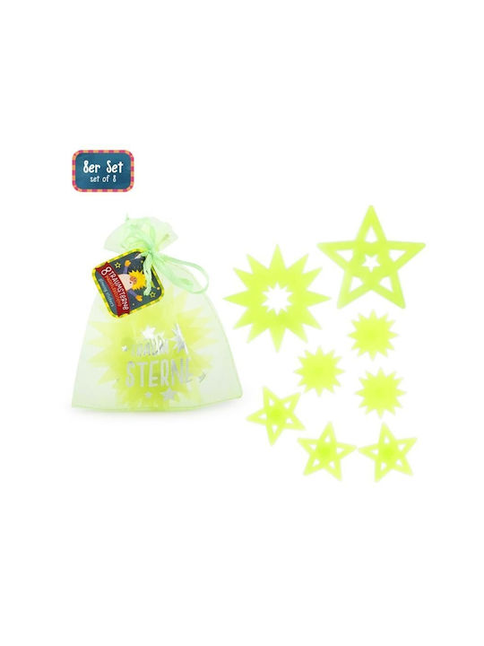 Trendhaus Kinder Wandsticker Wand Leuchtend Sterne Wichtel - Dream Stars 9.5x10cm 8Stück