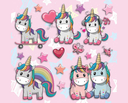 Ango Kids Foam 3D Wall Sticker Lovely Unicorn 31.5x36cm 16pcs
