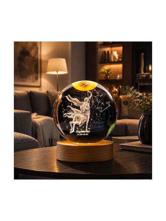 Sphere Light Decorative Lamp Crystal Ball White