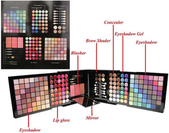 Make-up-Paletten und Sets Schönheit Kosmetikbox 177 Farben Lidschatten Set In Kosmetiktasche