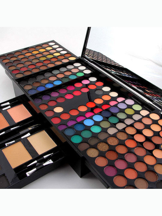 Set De Machiaj Miss Rose 190 Culori Fard De Pleoape Blush Eyeliner Pulbere