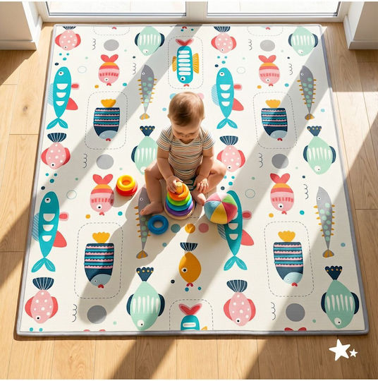 MalPlay Covor Pentru Copii Stele Multicolor 180x200cm
