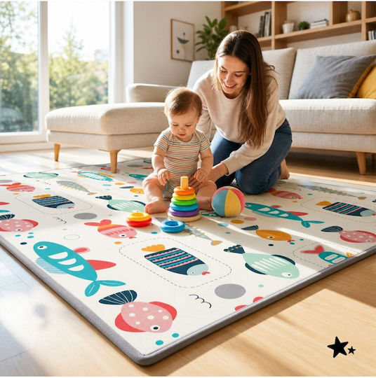 MalPlay Covor Pentru Copii Stele Multicolor 180x200cm