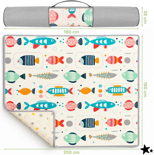 MalPlay Covor Pentru Copii Stele Multicolor 180x200cm