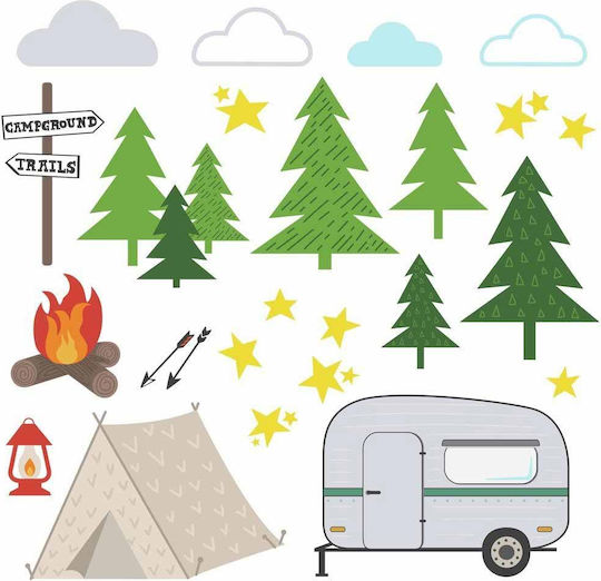 RoomMates Decor Детска стикерна за стена Стена Camping RoomMates Decor Детска стикерна за стена Стена Camping