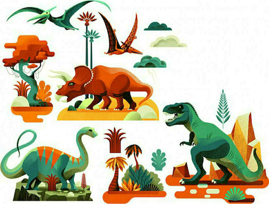 Djeco Kids Window Sticker Dinosaurs 28pcs