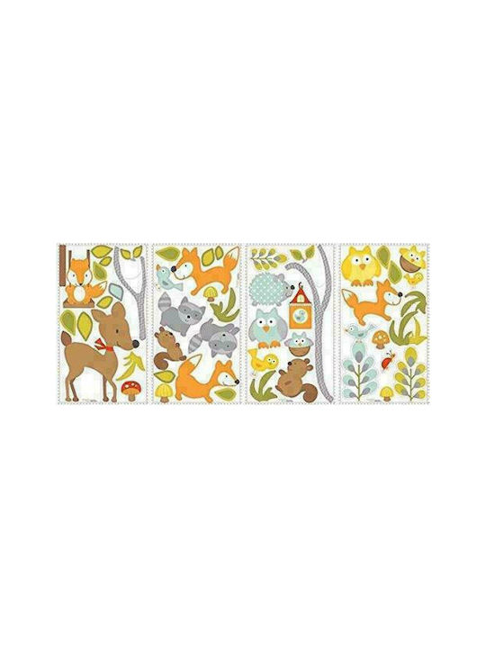 RoomMates Decor Kids Wall Sticker Fox + Friends