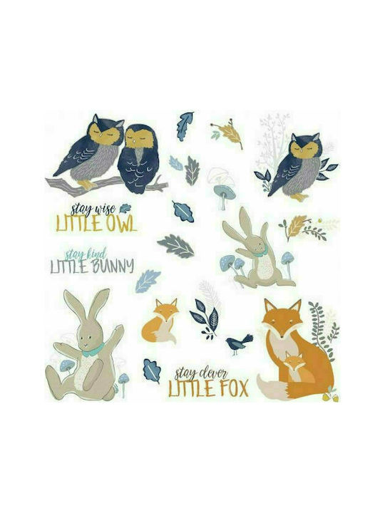 RoomMates Decor Kids Wall Sticker Fox, Rabbit & Owl