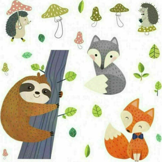 RoomMates Decor Autocolant Decorativ pentru Copii Perete Forest Friends