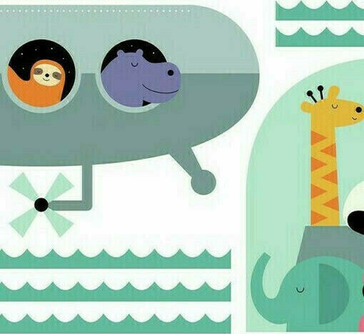 RoomMates Decor Kids Wall Decor Sticker Animal Underwater RMK4116 55cm 7 Pieces