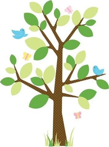 RoomMates Decor Kids Wall Decor Sticker Tree & Birds 122x172cm