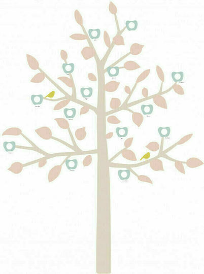 Mimi'lou Kids Wall Sticker Big Family Tree Baby Pink