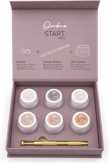 False Nail Gel Ombre Multicolour