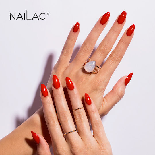 NaiLac Lang anhaltender Schnelltrocknender Nagellack Rot 7ml