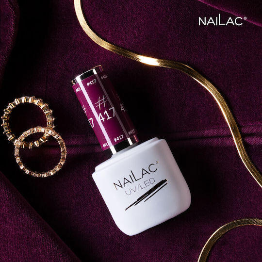 NaiLac Βερνίκι Νυχιών Μακράς Διαρκείας Quick Dry Μπεζ #417 7ml