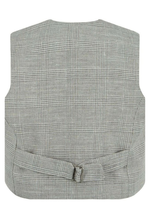 Lapin Baptism Vest For Boy Grey