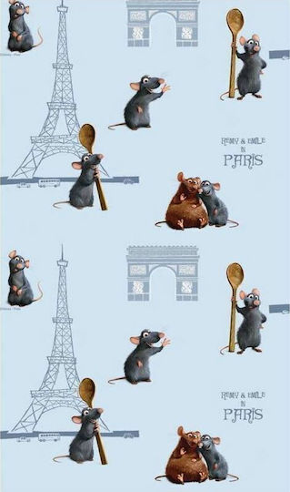Disney Кухненска Завеса Remy 38 с Плик с Писалка Disney Кухненска Завеса Remy 38 с Плик с Писалка