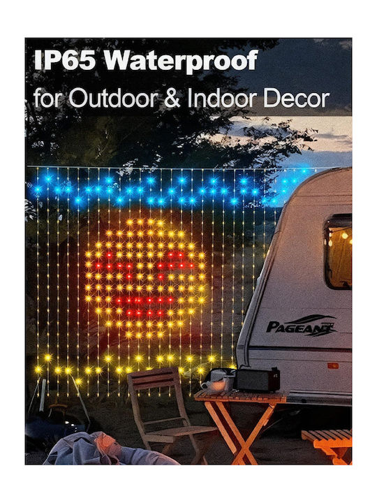 400 LED-Lichter RGB Vorhang Typ