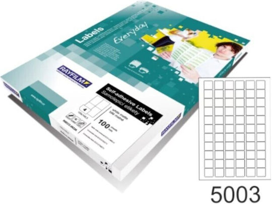 Rayfilm 6600 Αυτοκόλλητες Ετικέτες Α4 Τετράγωνες Everyday 25.4x25.4mm