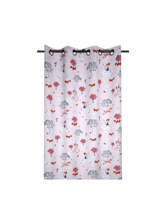 Kids Grommet Top Blackout Curtain Cyrielle Rose R6B993001 140x260cm