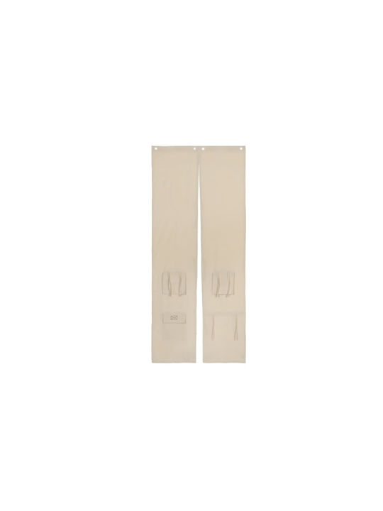 Ferm Living Kinder Vorhang mit Bleistiftfalten Beige 85x205cm