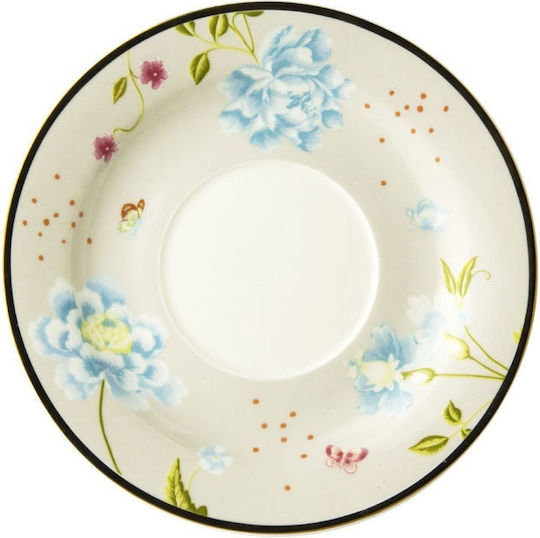 Laura Ashley Πιατάκι Φλιτζανιού Πορσελάνης Μπεζ