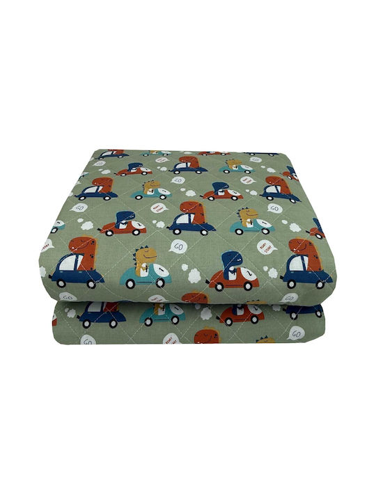 Astron Italy Kids Quilt Single Dino Formula Multicolour 160x250cm