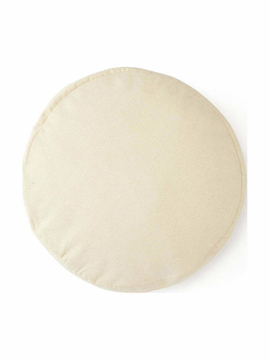 Kids Concept Rotund Pernă decorativă pentru copii Alb D40buc