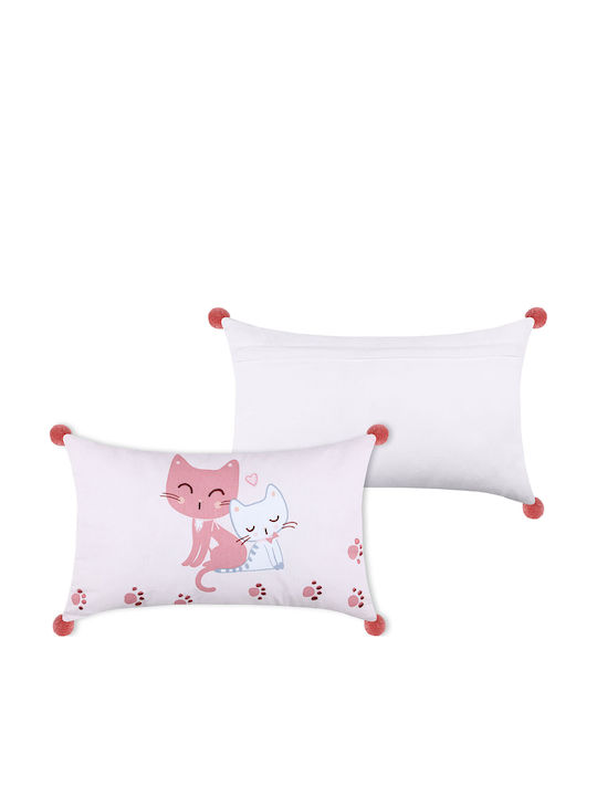 Pernă Decorativă Pentru Copii S-F Zoeline Roz 50x30cm