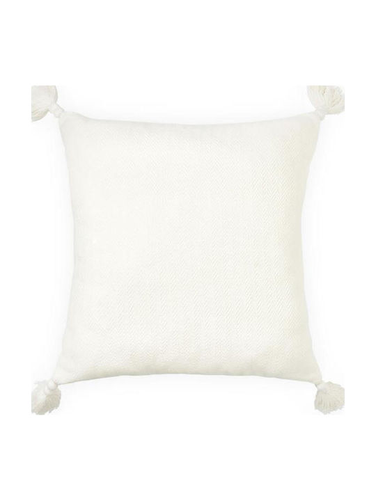 Cam Cam Copenhagen Kids Decorative Pillow Herringbone White 40x40cm