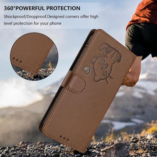 SSCase Brieftasche Braun Motorola Moto G47 5G
