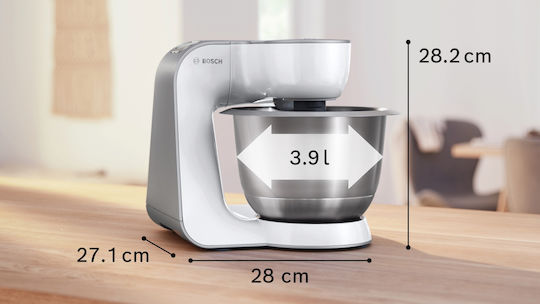 Bosch Stand Mixer 1000W with Plastic Mixing Bowl 3.9lt