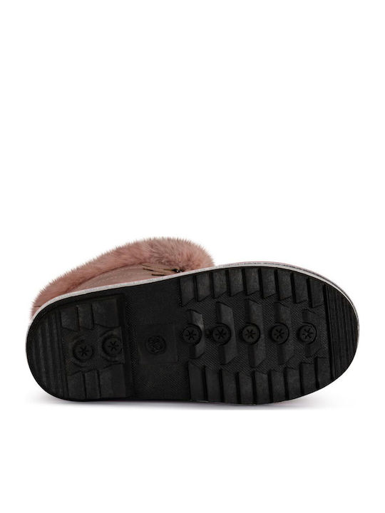 Kids Pink Ankle Boots