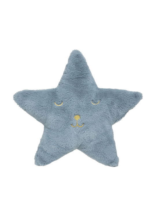 Atmosphera Kinder Wurfkissen Hellblau 39x39cm