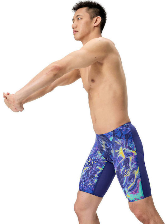 Speedo Fastskin Lzr Pure Valor 2.0 Men's Racing Jammer Swimsuit Blue