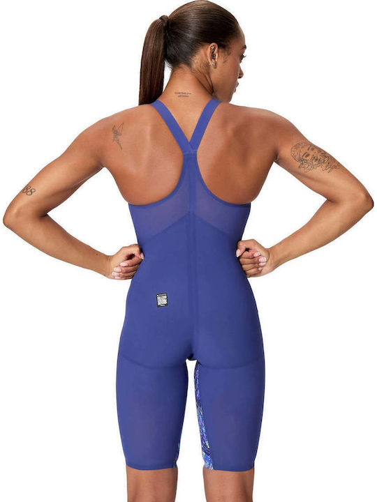 Speedo Fastskin Lzr Pure Valor 2.0 Openback Kneeskin Renn-Badeanzüge Farbe Blau