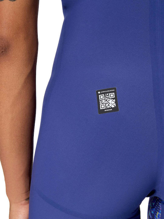 Speedo Fastskin Lzr Pure Valor 2.0 Openback Kneeskin Γυναικείο Αγωνιστικό Ολόσωμο Μαγιό Κολύμβησης Μπλε