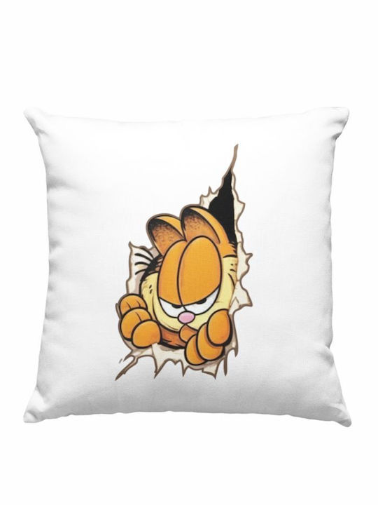 Garfield Pillow White