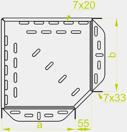 Cot 90° Kkj150h50 Grosime Foaie 1.0mm