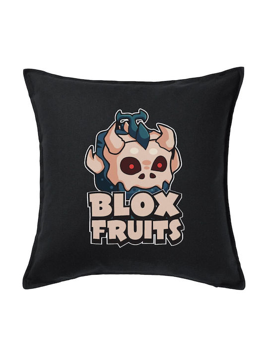 Roblox Blox Fruits Kids Throw Pillow Black 100% Cotton Filling 50x50cm