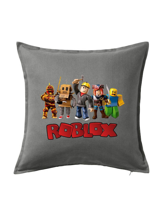 Roblox Squad Kids Throw Pillow Gray 100% Cotton Filling 50x50cm