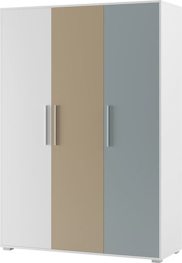 Τρίφυλλη Ντουλάπα Καφέ 149.8x55.3x210cm