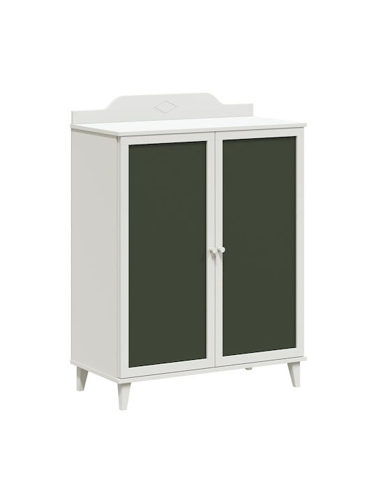 Двойна врата Нтoулάпа Бяла 80x40x110см