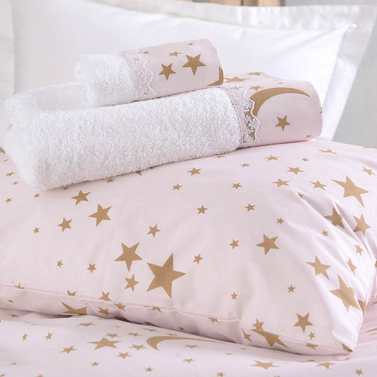Rythmos Moonlight Kids Cotton Pillowcase Set 50x70cm Pink 203-101-2317